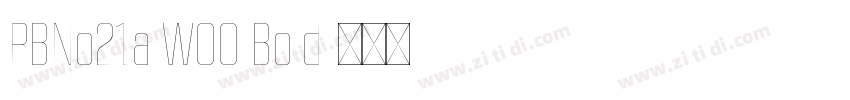 RBNo21a W00 Bold字体转换
